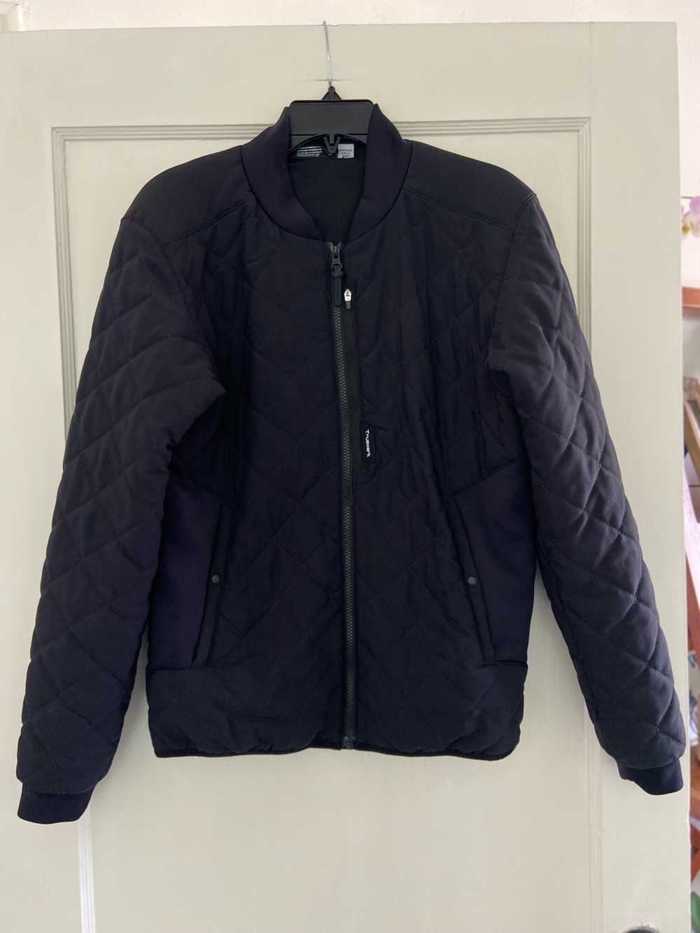 Truewerk Quilted Bomber Jacket - Black Men’s Small Softshell Versatile EUC